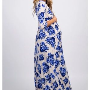 Worn once for shower, beautiful pink blush maternity maxi!